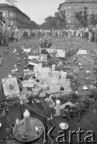 31.08.1982, Warszawa, Polska
Manifestacja zorganizowana przez Solidarność w drugą rocznicę podpisania 