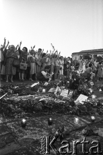 31.08.1982, Warszawa, Polska
Manifestacja zorganizowana przez Solidarność w drugą rocznicę podpisania 