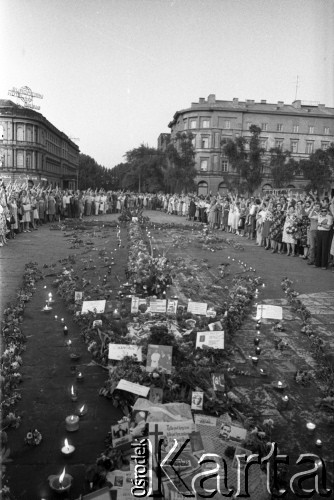 31.08.1982, Warszawa, Polska
Manifestacja zorganizowana przez Solidarność w drugą rocznicę podpisania 