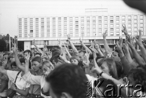 31.08.1982, Warszawa, Polska
Manifestacja zorganizowana przez Solidarność w drugą rocznicę podpisania 