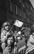 31.08.1982, Warszawa, Polska.
Manifestacja zorganizowana przez Solidarność w drugą rocznicę podpisania 