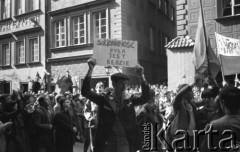 31.08.1982, Warszawa, Polska
Manifestacja zorganizowana przez Solidarność w drugą rocznicę podpisania 