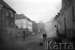 3.05.1982, Warszawa, Polska.
Niezależna demonstracja na Starym Mieście, zorganizowana przez podziemne struktury 