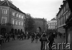 3.05.1982, Warszawa, Polska.
Niezależna demonstracja na Starym Mieście, zorganizowana przez podziemne struktury 