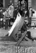 3.05.1982, Warszawa, Polska.
Niezależna demonstracja na Starym Mieście, zorganizowana przez podziemne struktury 