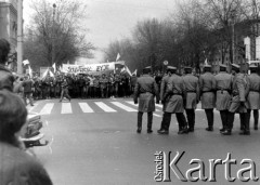 1.05.1985, Warszawa, Polska.
Niezależna manifestacja 