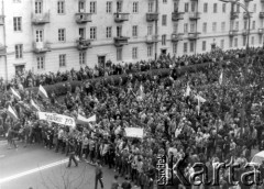 1.05.1985, Warszawa, Polska.
Niezależna manifestacja 