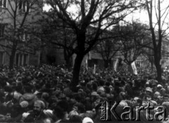 1.05.1985, Warszawa, Polska.
Niezależna manifestacja 