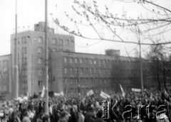 1.05.1985, Warszawa, Polska.
Niezależna manifestacja 