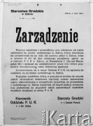 Maj 1946, Zabrze, Śląsk, Polska.
Zarządzenie Starostwa Grodzkiego dotyczące rejestracji repatriantów i przesiedleńców.
Fot. Kazimierz Seko, zbiory Ośrodka KARTA
 
