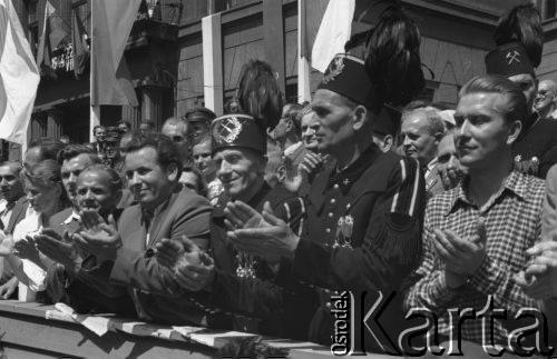 22.07.1953, Stalinogród (Katowice), Polska.
Uroczyste obchody 9 rocznicy ogłoszenia Manifestu PKWN, trybuna honorowa.
Fot. Kazimierz Seko, zbiory Ośrodka KARTA
 
