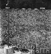Czerwiec 1966, Góra św. Anny, Polska.
Uroczystości upamiętniające powstania śląskie. Manifestacja na Górze św. Anny.
Fot. Kazimierz Seko, zbiory Ośrodka KARTA
