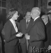 Styczeń 1967, Katowice, Polska.
Jubileusz osiemdziesięciolecia Michała Scipio del Campo (ur. 26.01.1887 r.), nestora polskiego lotnictwa. 
Fot. Kazimierz Seko, zbiory Ośrodka KARTA