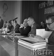 10.05.1968, Katowice, Polska.
Plenum KW PZPR. W środku Józef Cyrankiewicz i Edward Gierek.
Fot. Kazimierz Seko, zbiory Ośrodka KARTA
