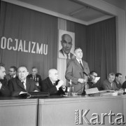 10.05.1968, Katowice, Polska.
Plenum KW PZPR. Trzeci od lewej - Józef Cyrankiewicz, czwarty - Edward Gierek.
Fot. Kazimierz Seko, zbiory Ośrodka KARTA
