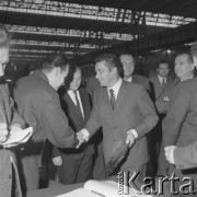 Wrzesień 1971, Katowice, Polska.
Józef Tejchma - wiceprezes Rady Ministrów z wizytą w Hucie Ferrum.
Fot. Kazimierz Seko, zbiory Ośrodka KARTA

