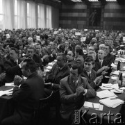 2.10.1973, Katowice, Polska.
Plenum Komitetu Wojewódzkiego PZPR, delegaci na sali obrad.
Fot. Kazimierz Seko, zbiory Ośrodka KARTA
