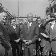 20.09.1975, Śląsk, Polska.
I Sekretarz KC PZPR, Edward Gierek, z wizytą w jednym ze śląskich zakładów pracy.
Fot. Kazimierz Seko, zbiory Ośrodka KARTA
