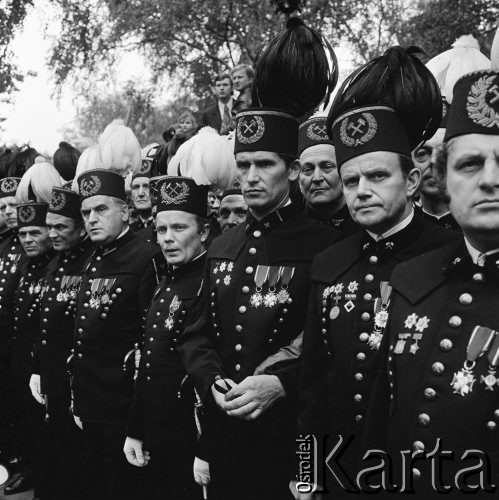 22.07.1974, Katowice, Polska.
Obchody XXX-lecia PRL, delegacja górników podczas spotkania z Leonidem Breżniewem.
Fot. Kazimierz Seko, zbiory Ośrodka KARTA
