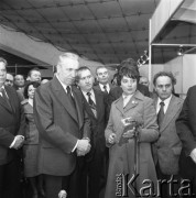 28.04.1977, Katowice, Polska.
Edward Gierek i Zdzisław Grudzień zwiedzający wystawę osiągnięć nauki i techniki ZSRR..
Fot. Kazimierz Seko, zbiory Ośrodka KARTA
