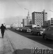 1965-1966, Warszawa, Polska.
Widok na budujące się osiedle 