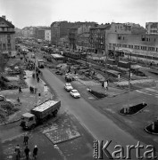 10.11.1966, Warszawa, Polska.
Przebudowa ul. Targowej.
Fot. Jarosław Tarań, zbiory Ośrodka KARTA [66-233]
 

