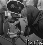 05.08.1967, Łódź.
Reżyser Anna Sokołowska na planie filmu 