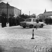 25.01.1969, Góra Kalwaria, Polska
Rajd samochodowy Monte Calwaria.
Fot. Jarosław Tarań, zbiory Ośrodka KARTA [69-377]
 
