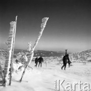 7-10.03.1970, Karkonosze, Polska
 Zima w górach.
 Fot. Jarosław Tarań, zbiory Ośrodka KARTA [70-127]
   
