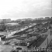 13.09.1971, Warszawa, Polska.
Przebudowa jezdni ulicy Stołecznej (obecnie ks. Jerzego Popiełuszki) i Słowackiego, widok z góry.
Fot. Jarosław Tarań, zbiory Ośrodka KARTA [71-1]
 

