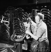 Kwiecień 1971, Bielsko Biała okolice, Polska
 Fabryka Mebli Giętych, drewniane elementy krzeseł.
 Fot. Jarosław Tarań, zbiory Ośrodka KARTA [71-34]
   
