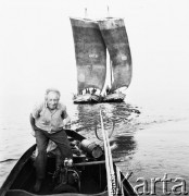 30.07.1971, Kąty Rybackie, Polska
 Rybacy w czasie połowu.
 Fot. Jarosław Tarań, zbiory Ośrodka KARTA [71-96]
   
