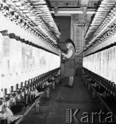 27.12.1971, Milanówek k. Warszawy, Polska
 Zakłady Jedwabnicze, hala produkcyjna.
 Fot. Jarosław Tarań, zbiory Ośrodka KARTA [71-122]
   
