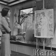 21.03.1972, Warszawa, Polska.
Wystawa obrazów prof. Jana Wodyńskiego.
Fot. Jarosław Tarań, zbiory Ośrodka KARTA [72-181]
 
