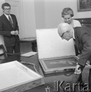 14.11.1974, Warszawa, Polska.
Muzeum Narodowe, przyjazd obrazu Leonarda da'Vinci 
