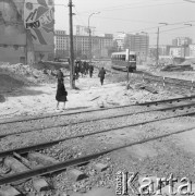 1.04.1974, Warszawa, Polska.
Przebudowa śródmiejskiego węzła komunikacyjnego.
Fot. Jarosław Tarań, zbiory Ośrodka KARTA [74-237]
 
