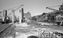 27.02.1975, Warszawa, Polska.
Dworzec Centralny w budowie.
Fot. Jarosław Tarań, zbiory Ośrodka KARTA [75-26]
 
