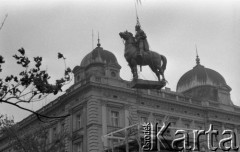 29.09.1976, Kraków, Polska
Plac Matejki, przygotowania do postawienia odbudowanego pomnika Grunwaldzkiego.
Fot. Jarosław Tarań, zbiory Ośrodka KARTA [76-4]

