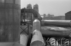 25.03.1977, Warszawa, Polska.
Elektrociepłowania Siekierki, budowa kolejnego bloku cieplnego.
Fot. Jarosław Tarań, zbiory Ośrodka KARTA [77-19]
