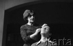 23.02.1977, Warszawa, Polska.
Teatr Współczesny, Zofia Mrozowska i Jan Englert w jednoaktówce 