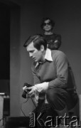 23.02.1977, Warszawa, Polska.
Teatr Współczesny, Zofia Mrozowska i Jan Englert w jednoaktówce 