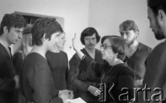 24.03.1977, Warszawa, Polska.
Państwowa Wyższa Szkoła Teatralna, próba spektaklu 