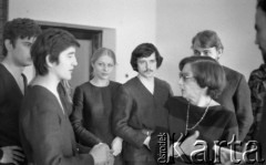 24.03.1977, Warszawa, Polska.
Państwowa Wyższa Szkoła Teatralna, próba spektaklu 