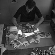 3.05.1977, Warszawa, Polska.
Drukarnia, praca nad materiałem fotograficznym.
Fot. Jarosław Tarań, zbiory Ośrodka KARTA [77-118]