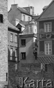 28.04.1977, Warszawa, Polska.
Fragment Starego Miasta, kamienice.
Fot. Jarosław Tarań, zbiory Ośrodka KARTA [77-189]
