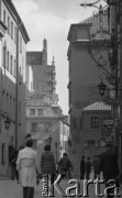 28.04.1977, Warszawa, Polska.
Fragment Starego Miasta, ulica Nowomiejska.
Fot. Jarosław Tarań, zbiory Ośrodka KARTA [77-189]
