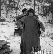 26.02.1980, jezioro Szeląg, woj. Olsztyn, Polska
Pracownicy Zakładu Rybackiego 