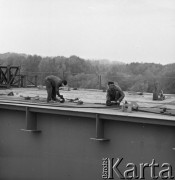 12.05.1980, Warszawa, Polska.
Budowa mostu Trasy Toruńskiej.
Fot. Jarosław Tarań, zbiory Ośrodka KARTA [80-20] 
