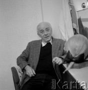 6.01.1981, Warszawa, Polska.
Jan Świderski, portret.
Fot. Jarosław Tarań, zbiory Ośrodka KARTA [81-51]