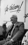 29.05.1984, Warszawa, Polska.
Klub Międzynarodowej Prasy i Książki - spotkanie z pisarzem Janem Dobraczyńskim.
Fot. Jarosław Tarań, zbiory Ośrodka KARTA [84-14]